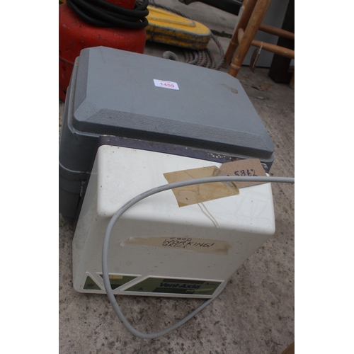 1459 - VENTAXIA HAND DRYER AND BATTERY CHARGERS  IN GOOD WORKING ORDER NO VAT