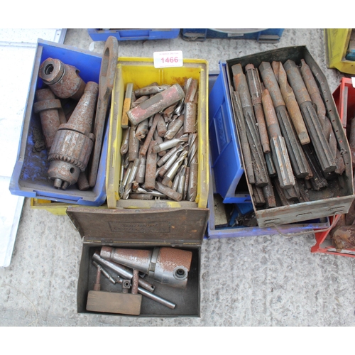 1466 - 8 BOXES OF CHUCKS, DRILL BITS ETC  NO VAT