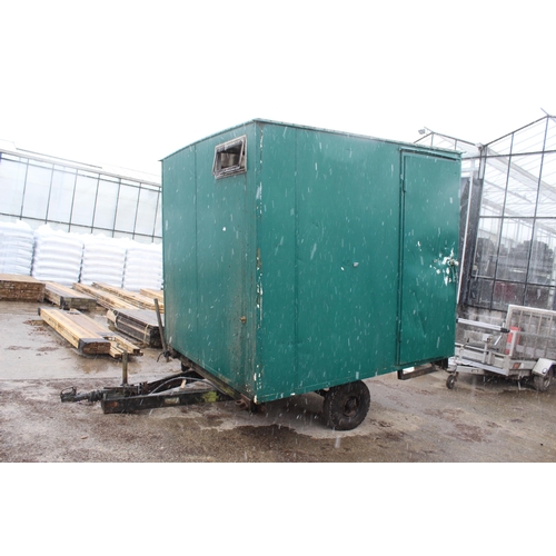 241 - MOBILE TOILET ON 2 WHEEL CHASSISE NO VAT