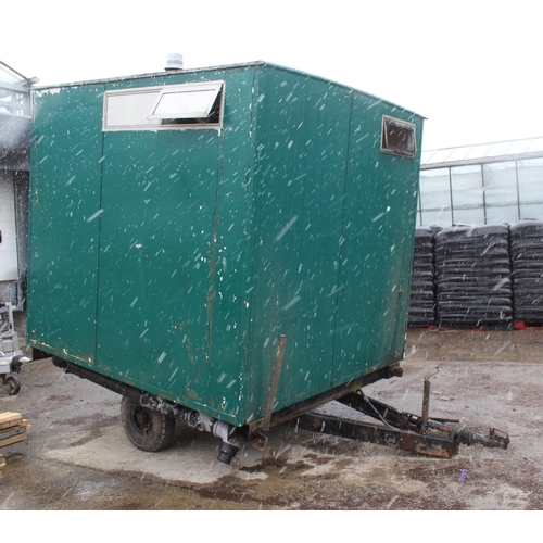 241 - MOBILE TOILET ON 2 WHEEL CHASSISE NO VAT