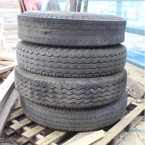 1030 - FOUR LARGE TYRES PLUS VAT