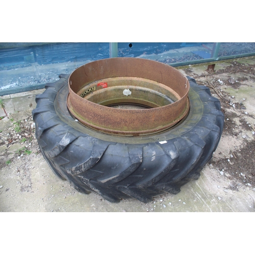 1032 - REAR TRACTOR TYRE  + VAT