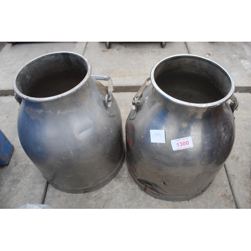 1300 - 2 MILK BUCKETS  +  VAT