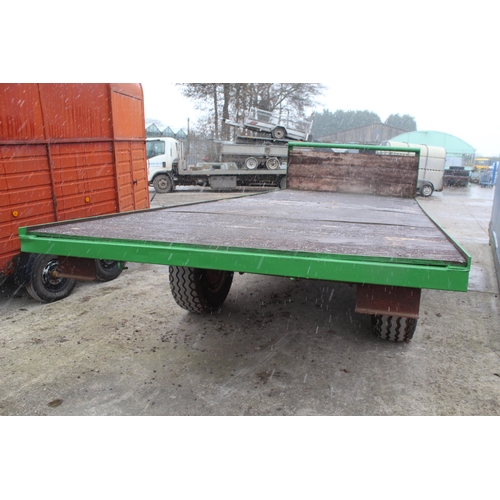 235 - 18' LONG BALE SINGLE AXLE TRAILER  NEW PLYWOOD FLOOR NO VAT