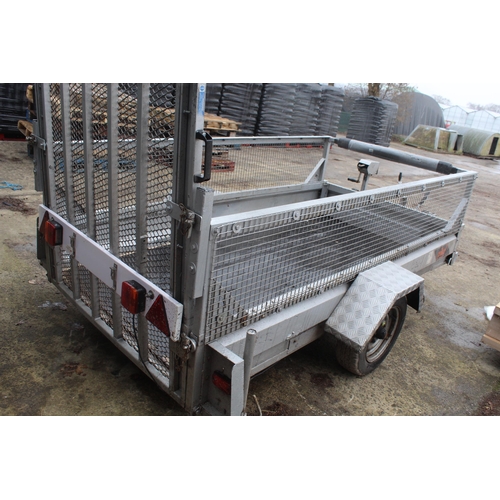 242 - EXCAVATOR TRAILER WITH WINCH 8'4