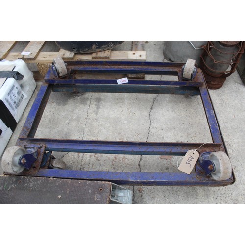 1390 - 2 X 4 WHEEL TROLLEYS  + VAT