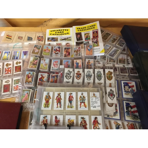 296 - A VERY LARGE COLLECTION OF VINTAGE CIGARETTE CARDS RANGING FROM THE EARLY 1900'S TO INCLUDE A CARD C... 