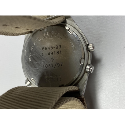 627 - A RARE SEIKO GEN II MILITARY R.A.F WATCH, 7T27-7A20