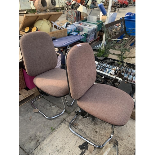 1399 - 2 OFFICE CHAIRS  NO VAT