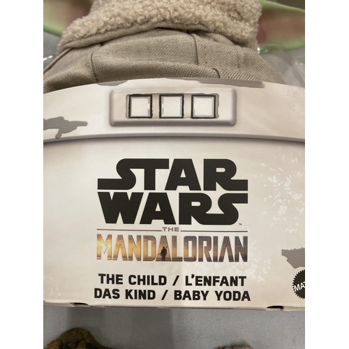 280 - A BOXED STAR WARS MANDOLORIAN 'THE CHILD' MODEL TOY FIGURE