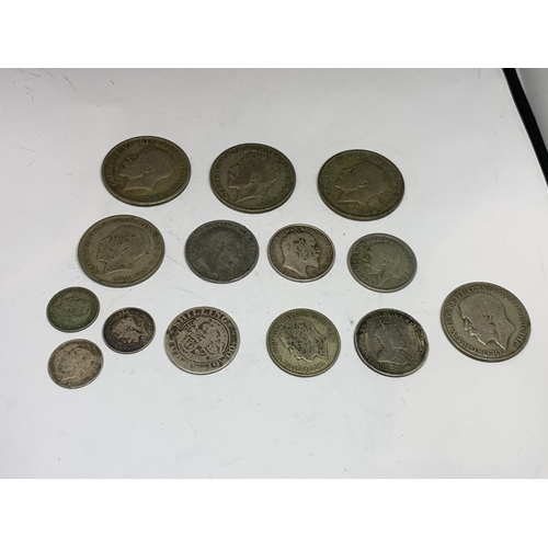 549 - A QUANTITY OF SILVER COINS