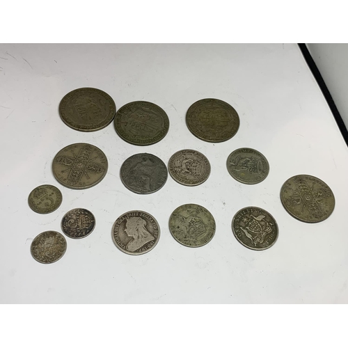 549 - A QUANTITY OF SILVER COINS