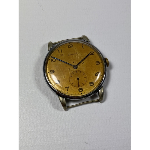 625 - A ZENITH MILITARY WATCH, NO. 8454518