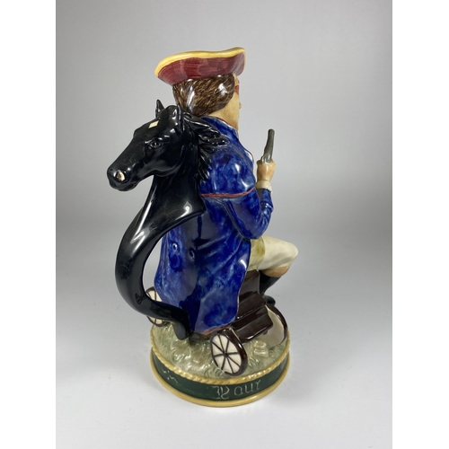 836 - A LIMITED EDITION KEVIN FRANCIS DICK TURPIN TOBY JUG, NO. 89 OF 250