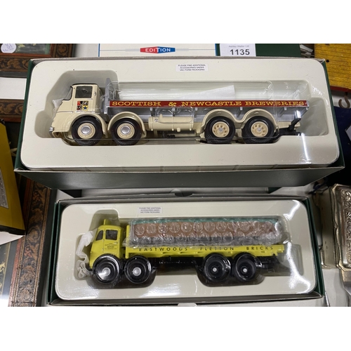 1134 - A CORGI EASTWOOD FODEN F6 LORRY AND A SCOTTISH NEWCASTLE ERF KV LORRY