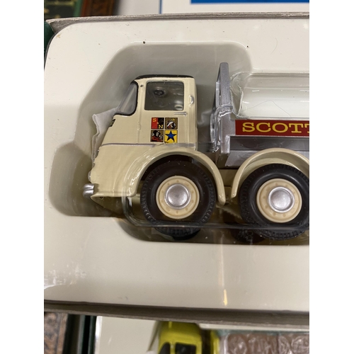 1134 - A CORGI EASTWOOD FODEN F6 LORRY AND A SCOTTISH NEWCASTLE ERF KV LORRY