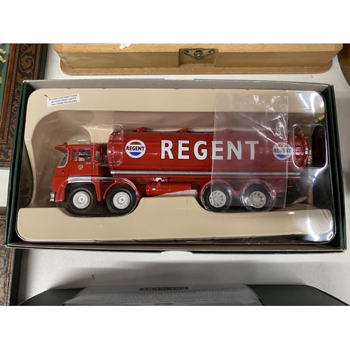 1135 - A BOXED CORGI MODEL FUELLING THE FIFTY GUY INVINCIBLE TANKER REGENT OIL COMPANY