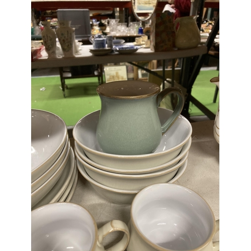 1166 - A JOHN LEWIS PART DINNER SET TO INCLUDE PLATES, BOWLS, CUPS, MILK JUGS, SUGAR BOWL, ETC