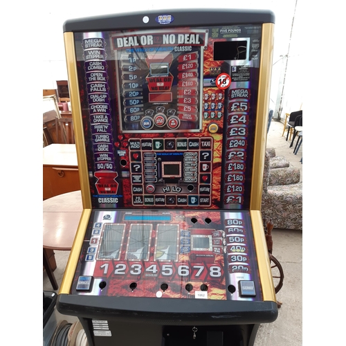 1862 - A DEAL OR NO DEAL FRUIT MACHINE FOR SPARES AND REPAIRS