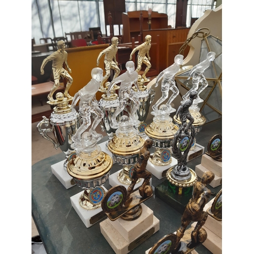 1880 - AN ASSORTMENT OF SPORTS TROPHIES