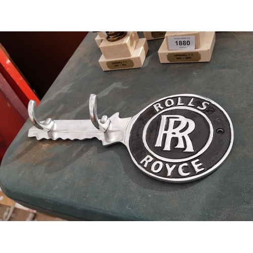 1881 - A ROLLS ROYCE WALL MOUNTED KEY HOOK