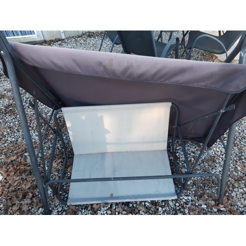 1969 - A GARDEN SWING SEAT WITH CANOPY