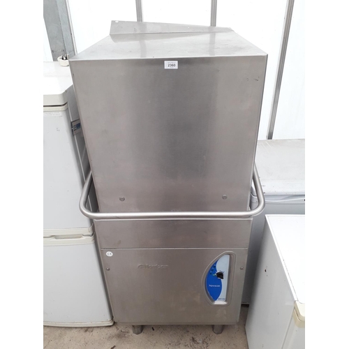 2360 - A STAINLESS STEEL LAMBER GLASS WASHING MACHINE