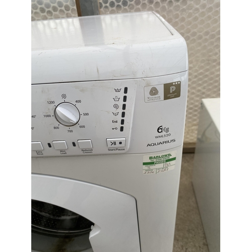 2475 - A HOTPOINT AQUARIUS 6KG WASHING MACHINE