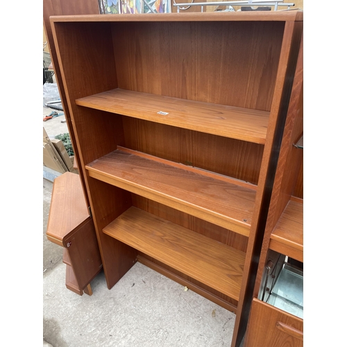 2850 - TWO RETRO TEAK G-PLAN UNIT TOPS AND CORNER UNIT