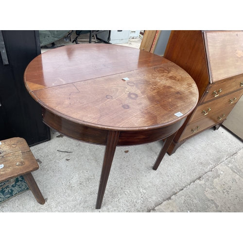 2878 - A 19TH CENTURY MAHOGANY 36