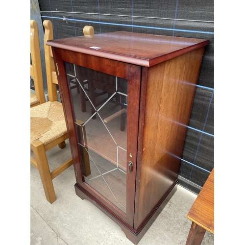 2938 - A MODERN MAHOGANY HI-FI CABINET