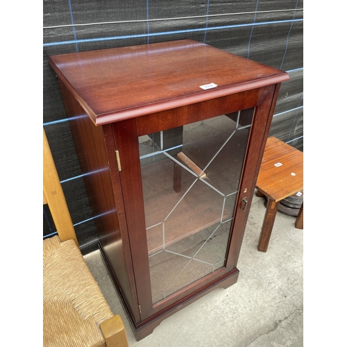 2938 - A MODERN MAHOGANY HI-FI CABINET