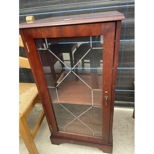 2938 - A MODERN MAHOGANY HI-FI CABINET