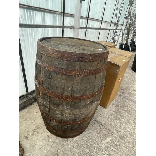 94 - AN OAK BARREL NO VAT