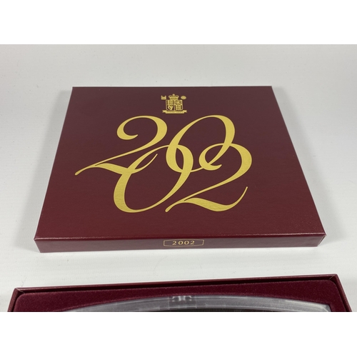 333 - A 2002 ROYAL MINT CASED PROOF COIN SET