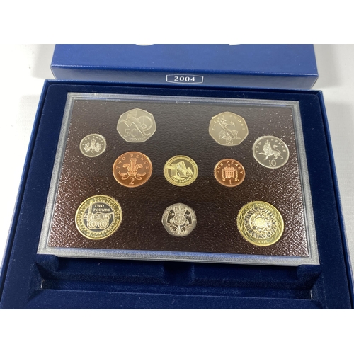 337 - A 2004 ROYAL MINT CASED PROOF COIN SET