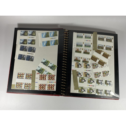 360 - A STAMP ALBUM CONTAINING A LARGE QUANTITY OF BRITISH MINT STAMPS