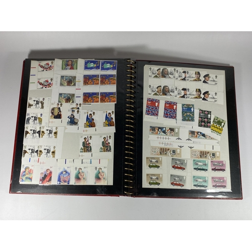 360 - A STAMP ALBUM CONTAINING A LARGE QUANTITY OF BRITISH MINT STAMPS