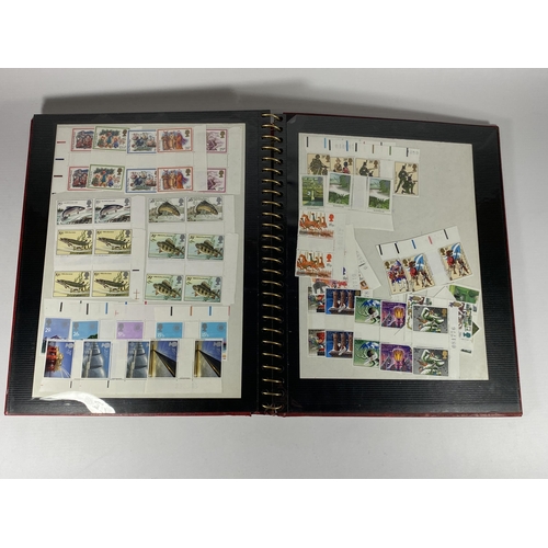 360 - A STAMP ALBUM CONTAINING A LARGE QUANTITY OF BRITISH MINT STAMPS