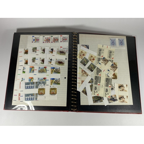 360 - A STAMP ALBUM CONTAINING A LARGE QUANTITY OF BRITISH MINT STAMPS