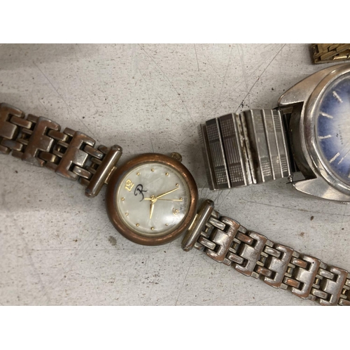 219 - A QUANTITY OF VINTAGE WRISTWATCHES TO INCLUDE PULSAR AND SEIKO PLUS A SMITH'S POCKET WATCH