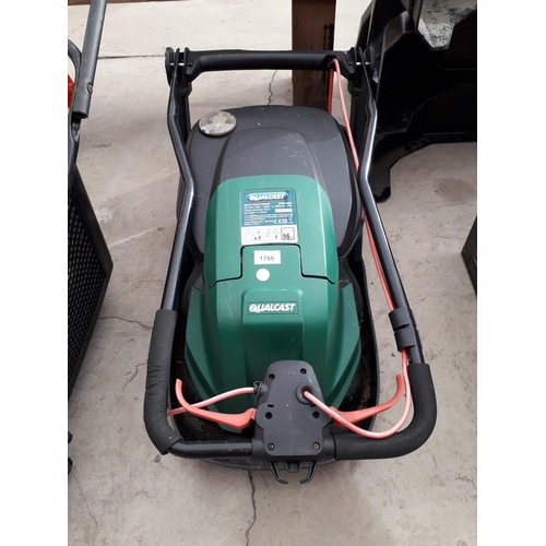 1766 - AN ELECTRIC QUALCAST HOVER MOWER