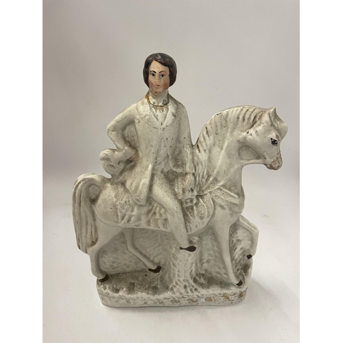 59 - A STAFFORDSHIRE POTTERY PRINCE OF WALES FIGURE