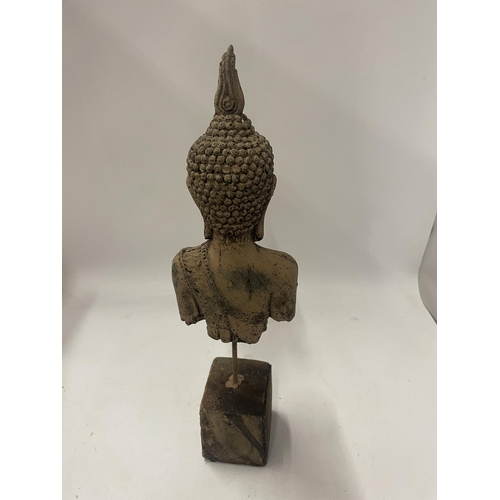 88 - A STONE MODEL OF A BUDDHA TORSO, HEIGHT 40CM