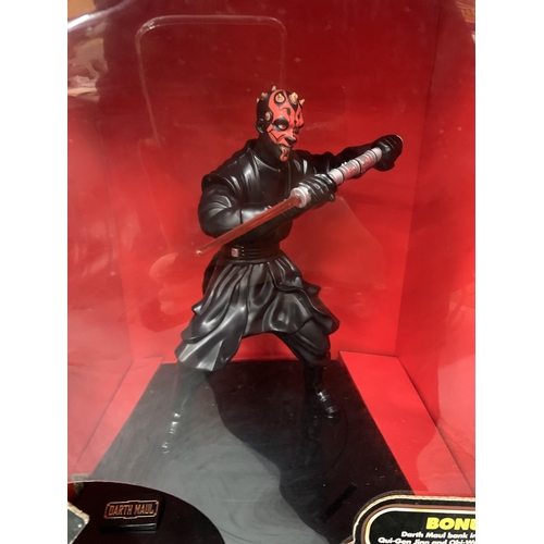 331A - A STAR WARS BOXED DARTH MAUL INTERACTIVE TALKING BANK - AS NEW IN BOX