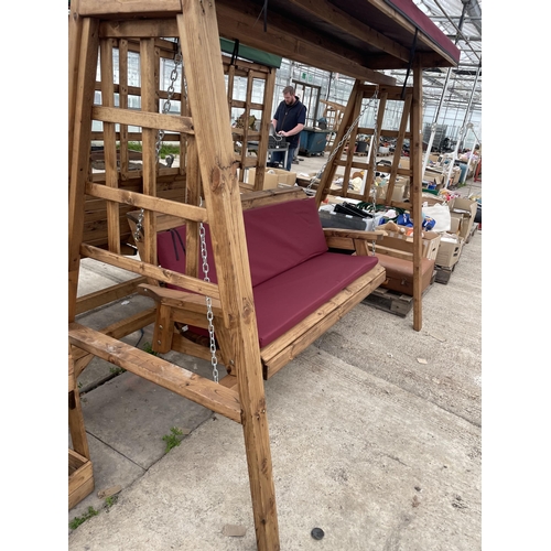 2023 - AN AS NEW EX DISPLAY CHARLES TAYLOR SWING SEAT WITH CANOPY *PLEASE NOTE VAT TO BE CHARGED ON THIS IT... 