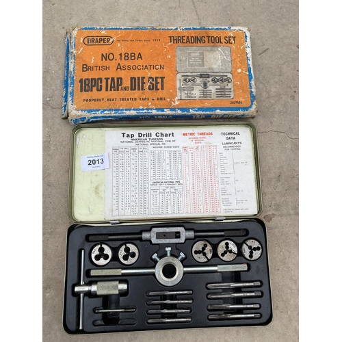 2013 - A DRAPER TAP AND DIE SET