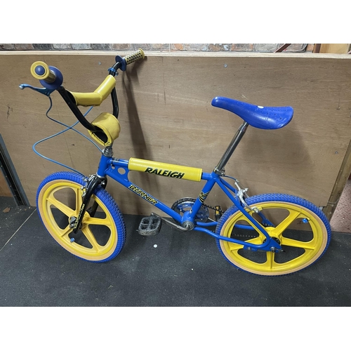 Bmx raleigh burner yellow cheap and blue