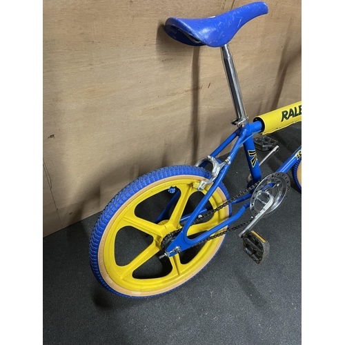 Bmx raleigh burner 2024 yellow and blue