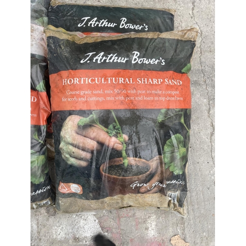 231 - FOUR BAGS OF J ARTHUR BOWERS HORTICULTURAL SHARP SAND 20KG BAGS NO VAT